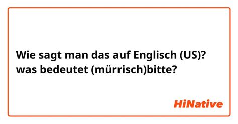 mürrisch englisch